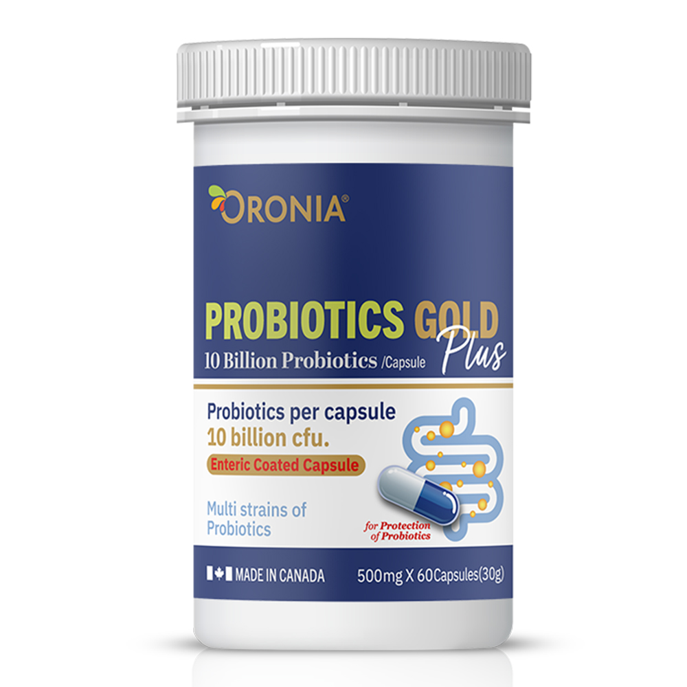 오로니아 프로바이오틱스 골드 유산균 500mg x 60캡슐 (2개월분)