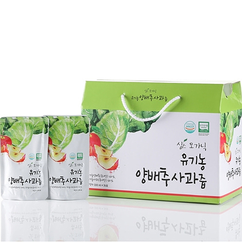 유기농 양배추사과즙 100ml x 34포/100포