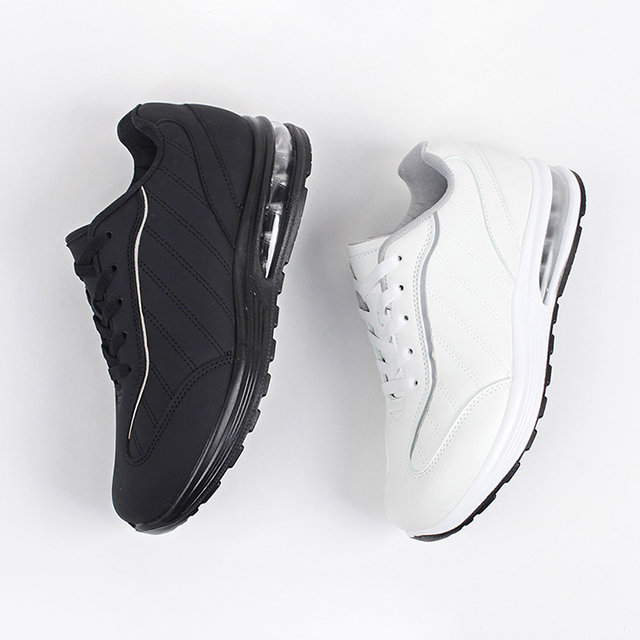 행텐 남성 옆라인 에어 가죽 키높이 운동화 4cm