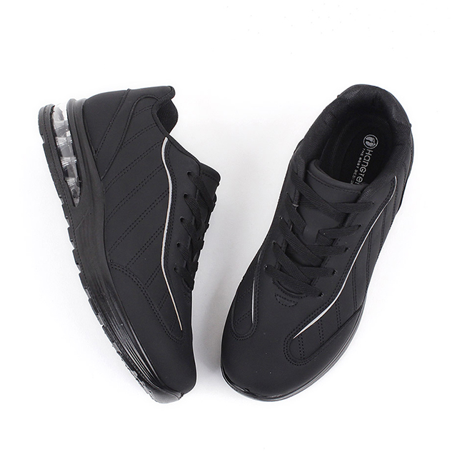 행텐 남성 옆라인 에어 가죽 키높이 운동화 4cm