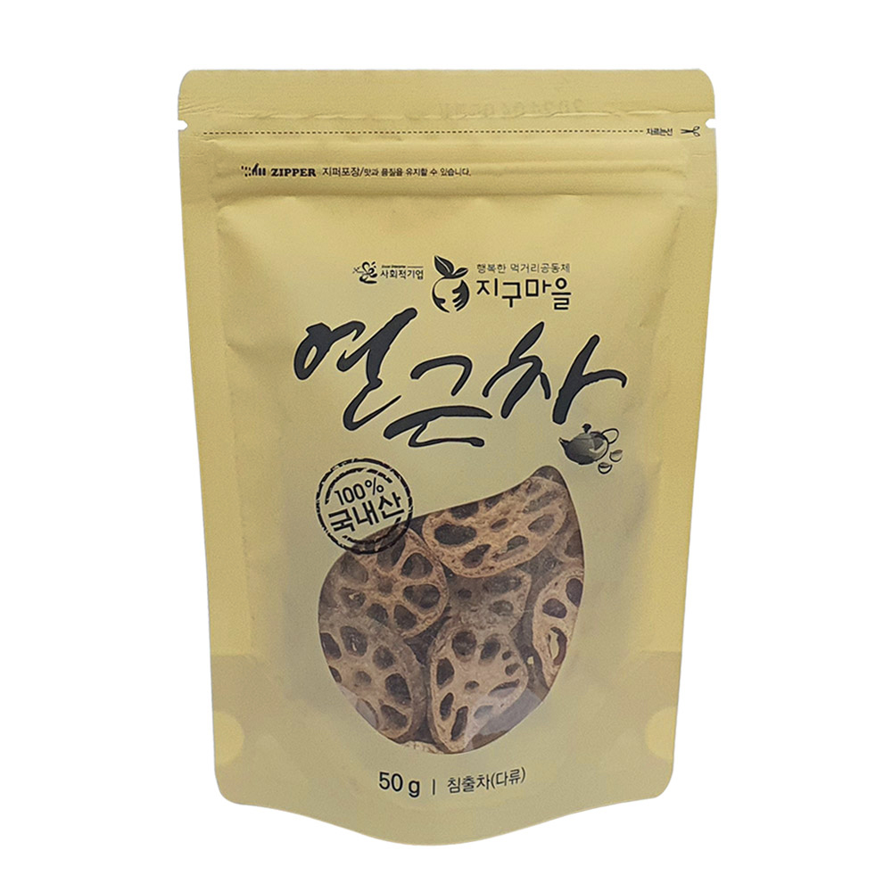 지구마을 국내산 볶은 연근차 50g ~ 200g
