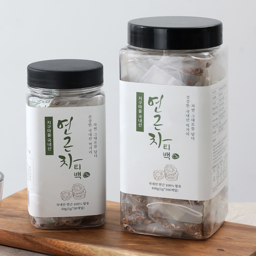 지구마을 국내산 볶은 연근차 50g ~ 200g