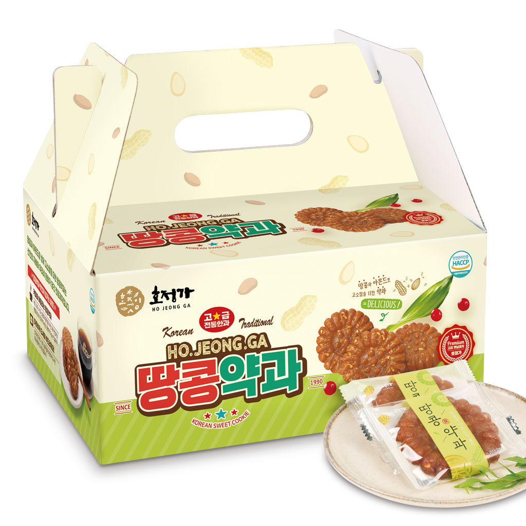 호정가 땅콩약과세트 1KG / 땅콩과 아몬드의 바삭한 식감