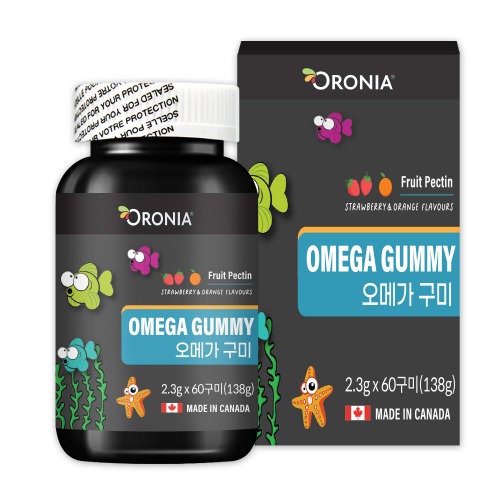 오로니아 오메가 꾸미 과일맛 2.3g x 60정 (20일분)