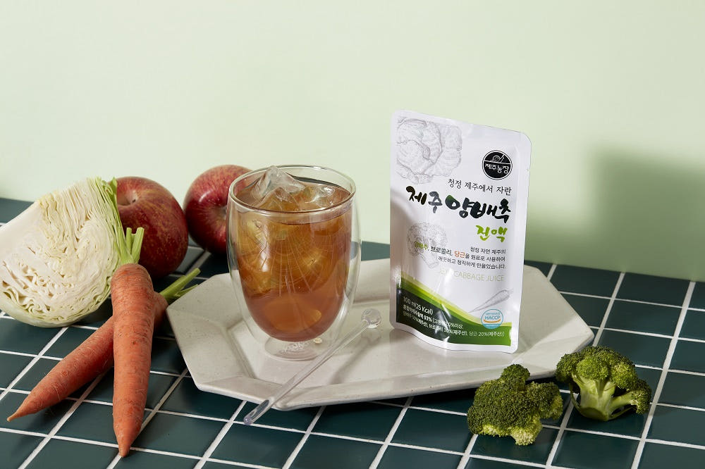 제주농장 양배추 진액 즙 100ml x 30포