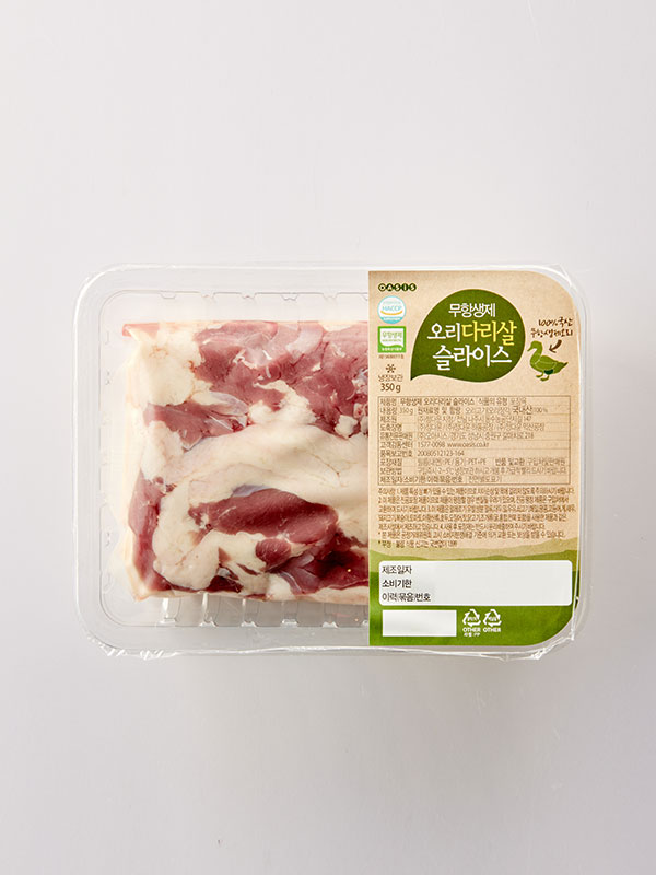 무항생제 오리 다리살 슬라이스 (350g)