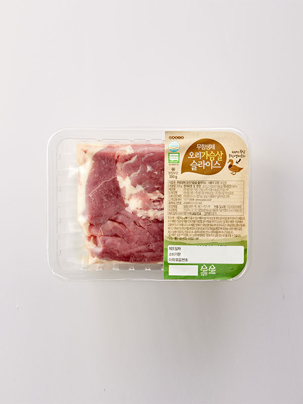 무항생제 오리 가슴살 슬라이스 (350g)
