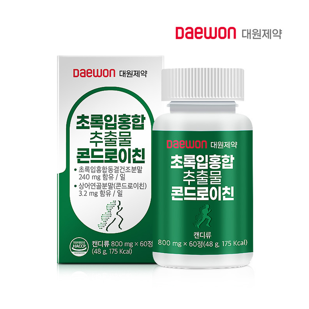 [대원제약] 초록입홍합 추출물 콘드로이친 800mg x 60정