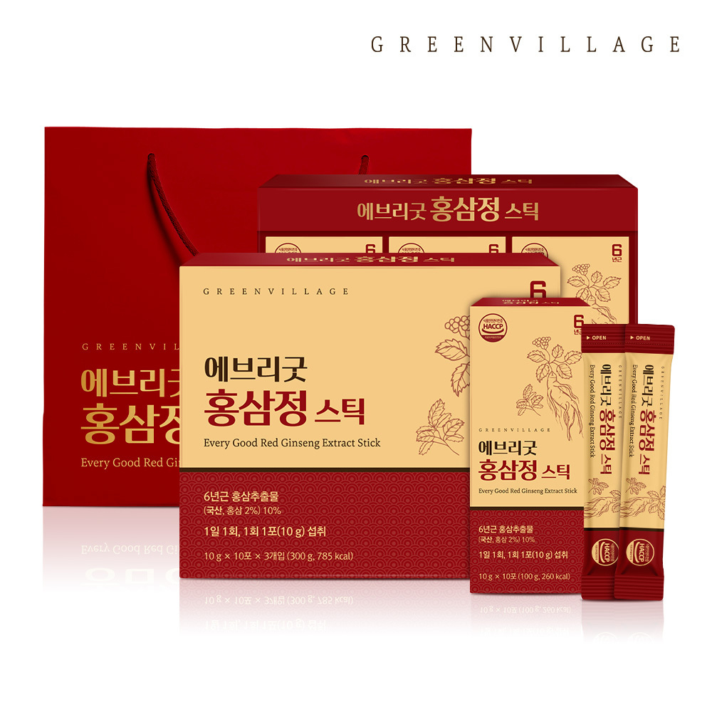 [그린빌리지] 에브리굿 홍삼정 스틱 10g x 30포
