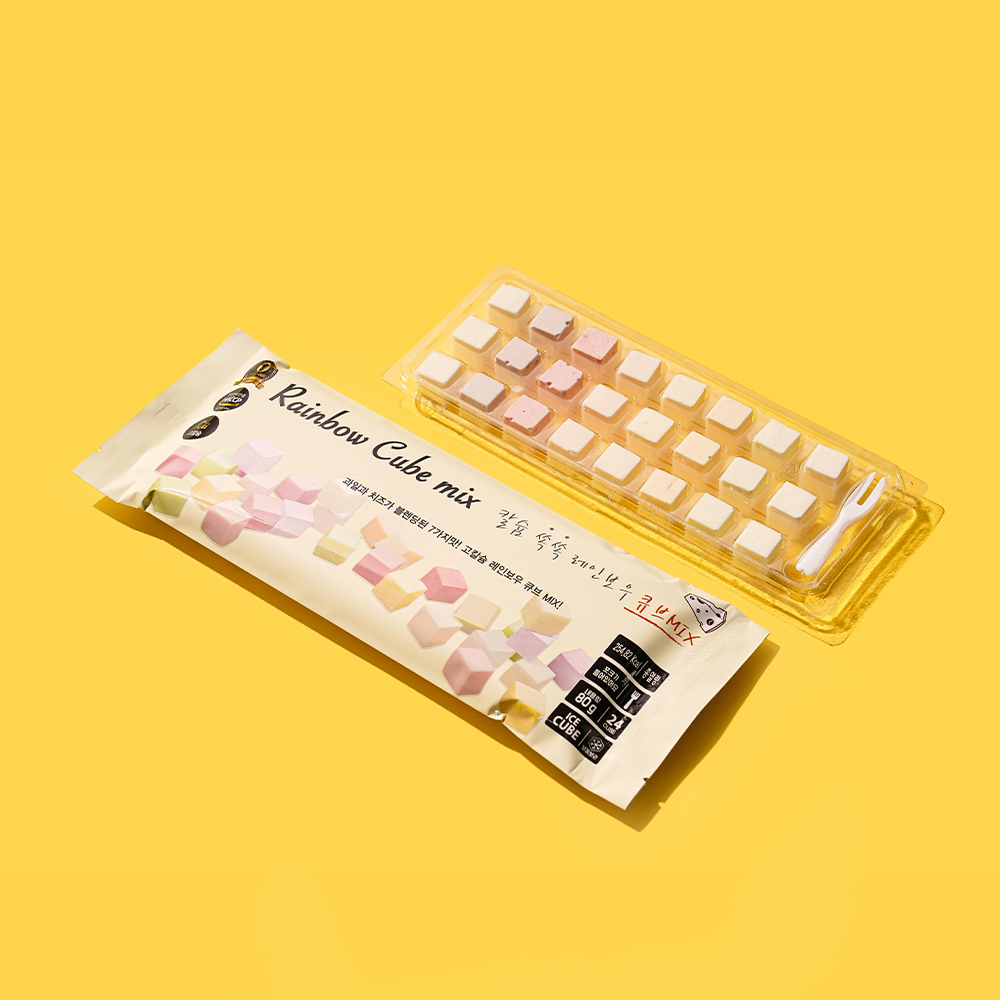 칼슘쏙쏙 레인보우 과일큐브치즈MIX 골라담기