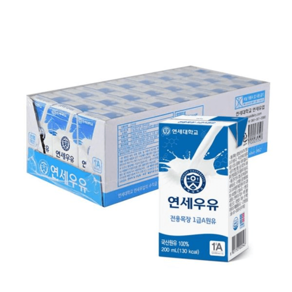 연세 멸균우유 200ml X 24개 (1BOX)