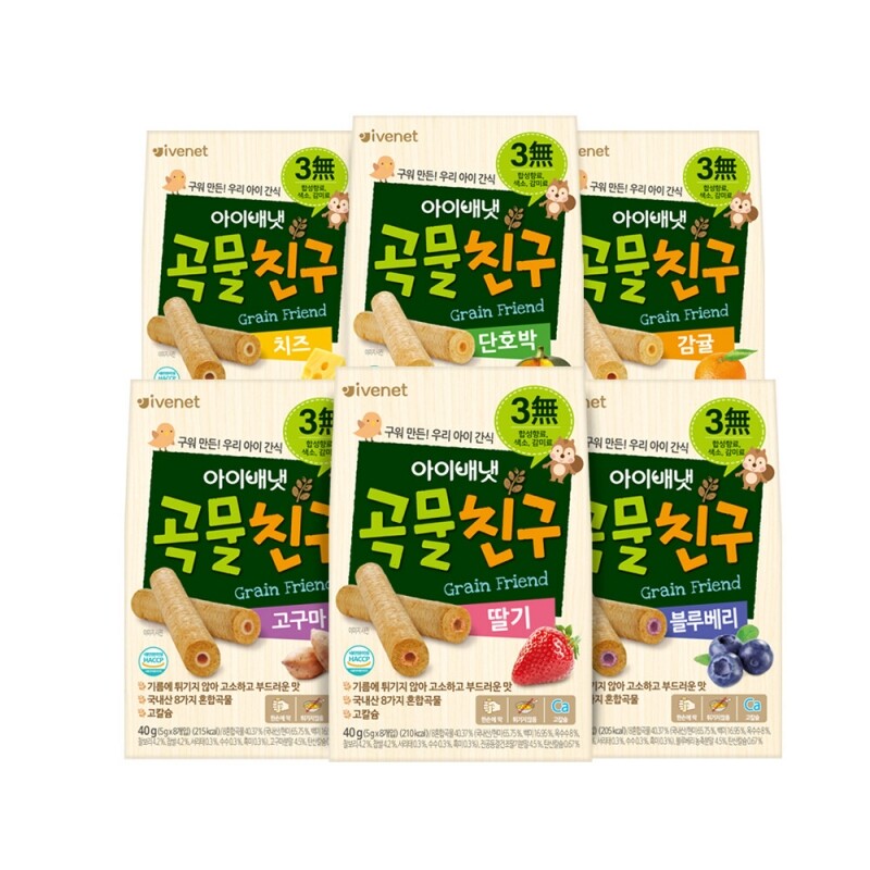 아이배냇 곡물친구 40g 6개 