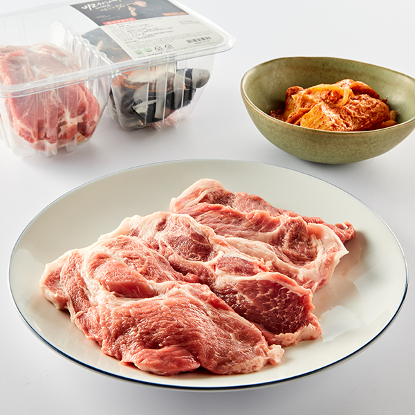 하남돼지집 한돈 목심 500g + 구운김치 150g