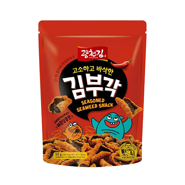 광천김 김부각 오리지널맛 50g x 20봉 외. 매콤달콤/와사비/체다치즈/허니콘소매