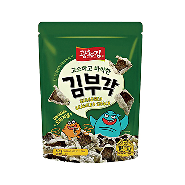 광천김 김부각 오리지널맛 50g x 20봉 외. 매콤달콤/와사비/체다치즈/허니콘소매