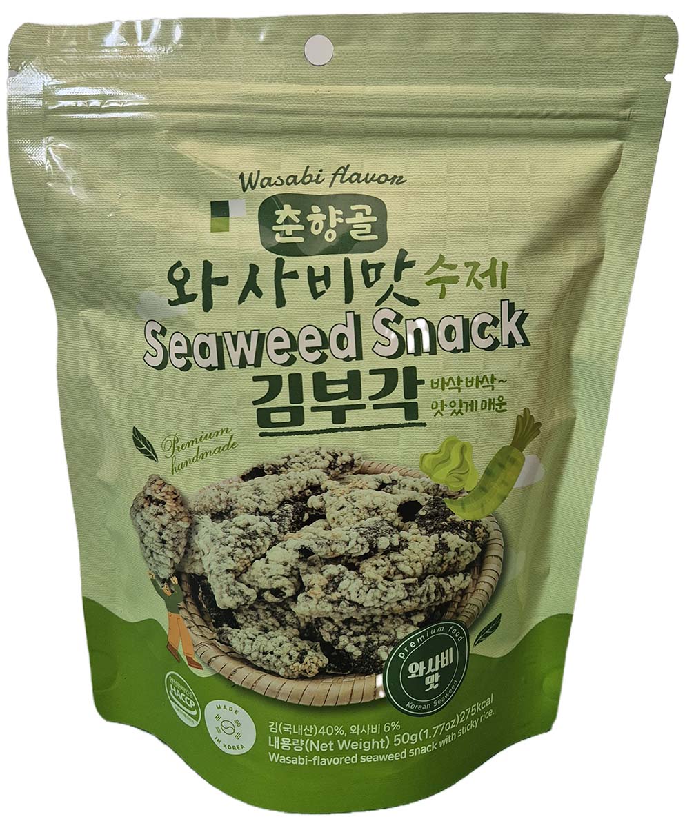 춘향골 와사비 맛 수제 김부각 50g 1팩,5팩,10팩