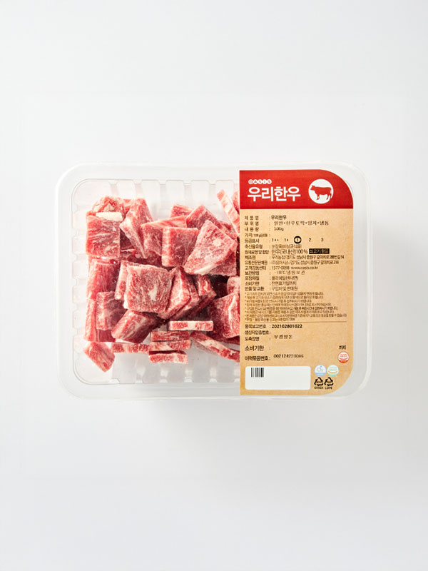 우리한우 양지 토막(300g, 냉동) l 우리농장