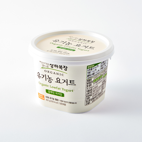 상하목장 유기농 요구르트 플레인 저지방 400g