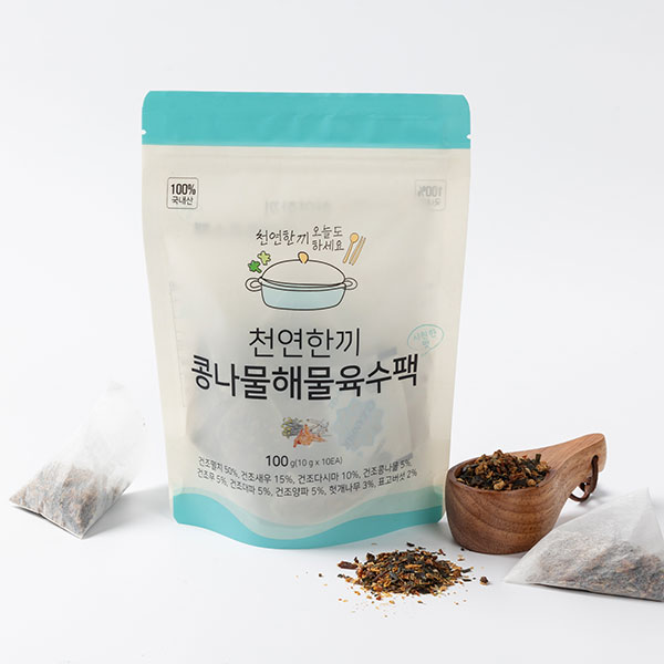 천연한끼 국내산 콩나물해물육수팩  100g 10티백