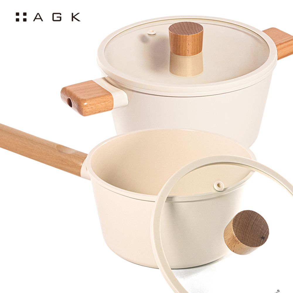 AGK 리포소 냄비 2종 세트(18편수+18양수)