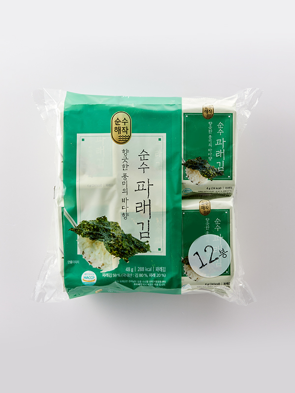 순수 파래 도시락김(4g×12봉)
