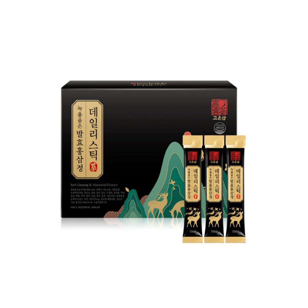 [고운삼] 녹용품은 발효홍삼정 데일리스틱 10ml x 30포