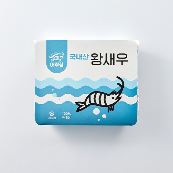 국내산 왕새우 (냉동, 1kg/30미내외)