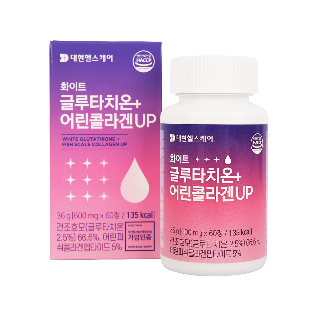 화이트 글루타치온+어린콜라겐up (600mg x 60정) 