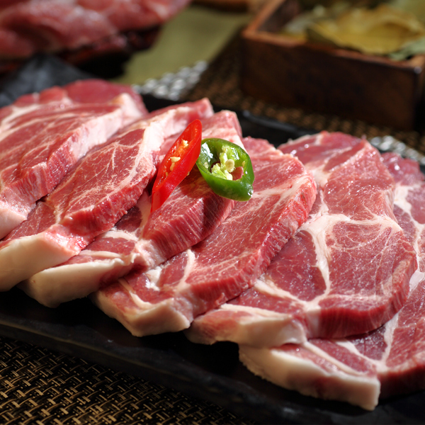 [산들한돈] 냉장 1등급이상 목살(구이/수육/찌게) 1kg(500gx2팩)