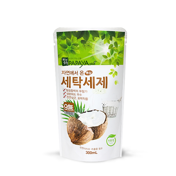 파파야플러스 친환경 액상세탁세제 300ml 