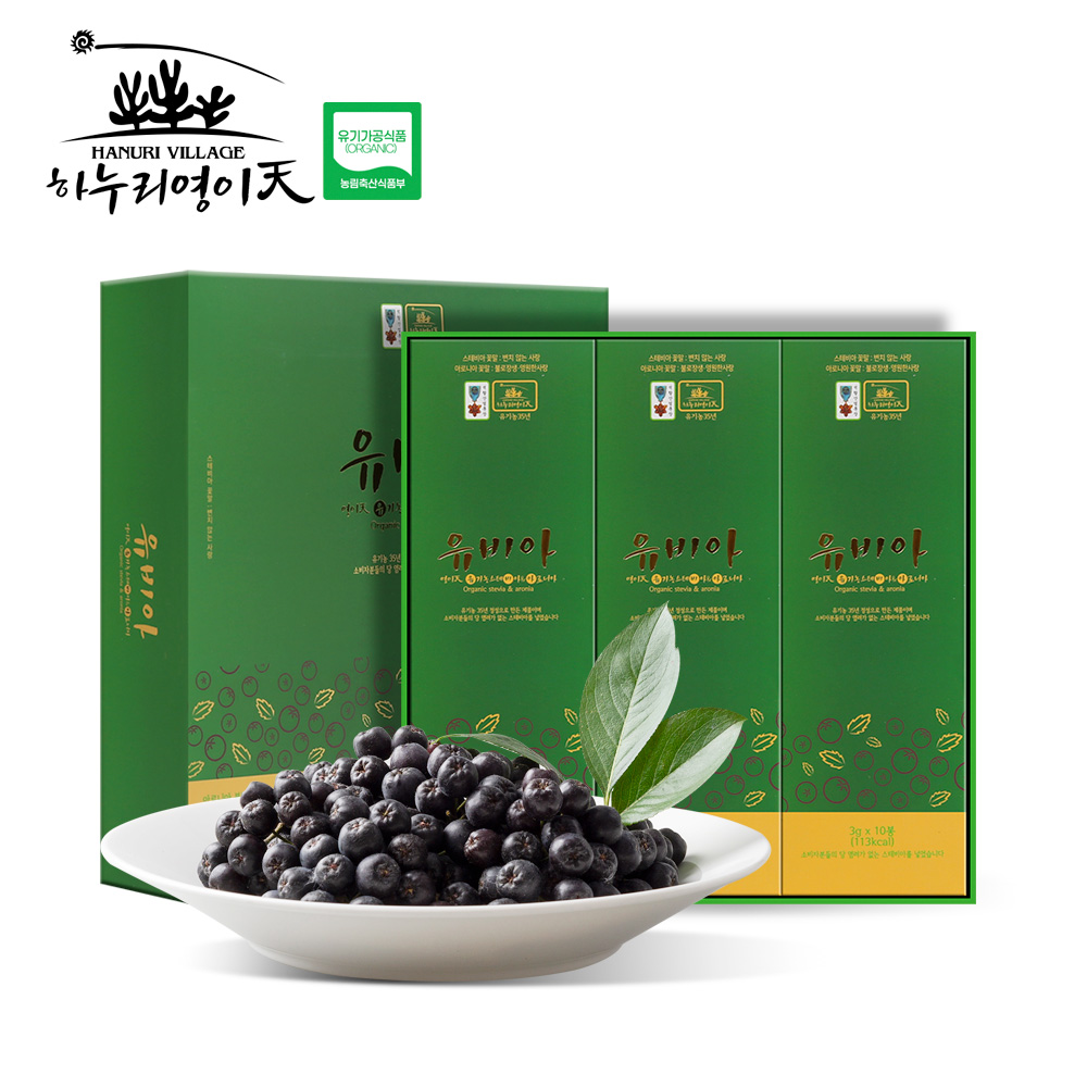 영이天  유비아 (유기농 스테비아& 아로니아) 3G x 30봉