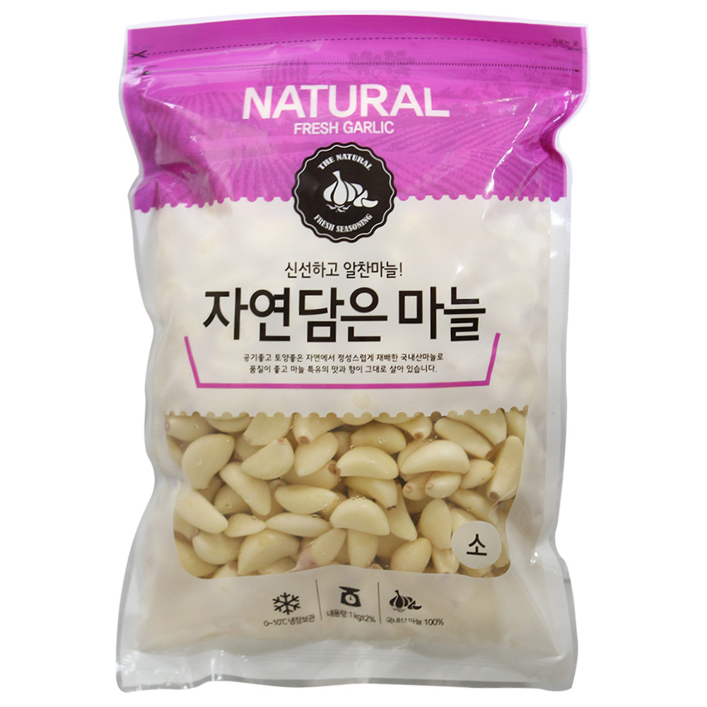 국내산 100% 마늘 깐마늘 햇마늘 1kg (소/중/대)