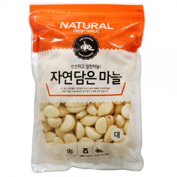 국내산 100% 마늘 깐마늘 햇마늘 1kg (소/중/대)