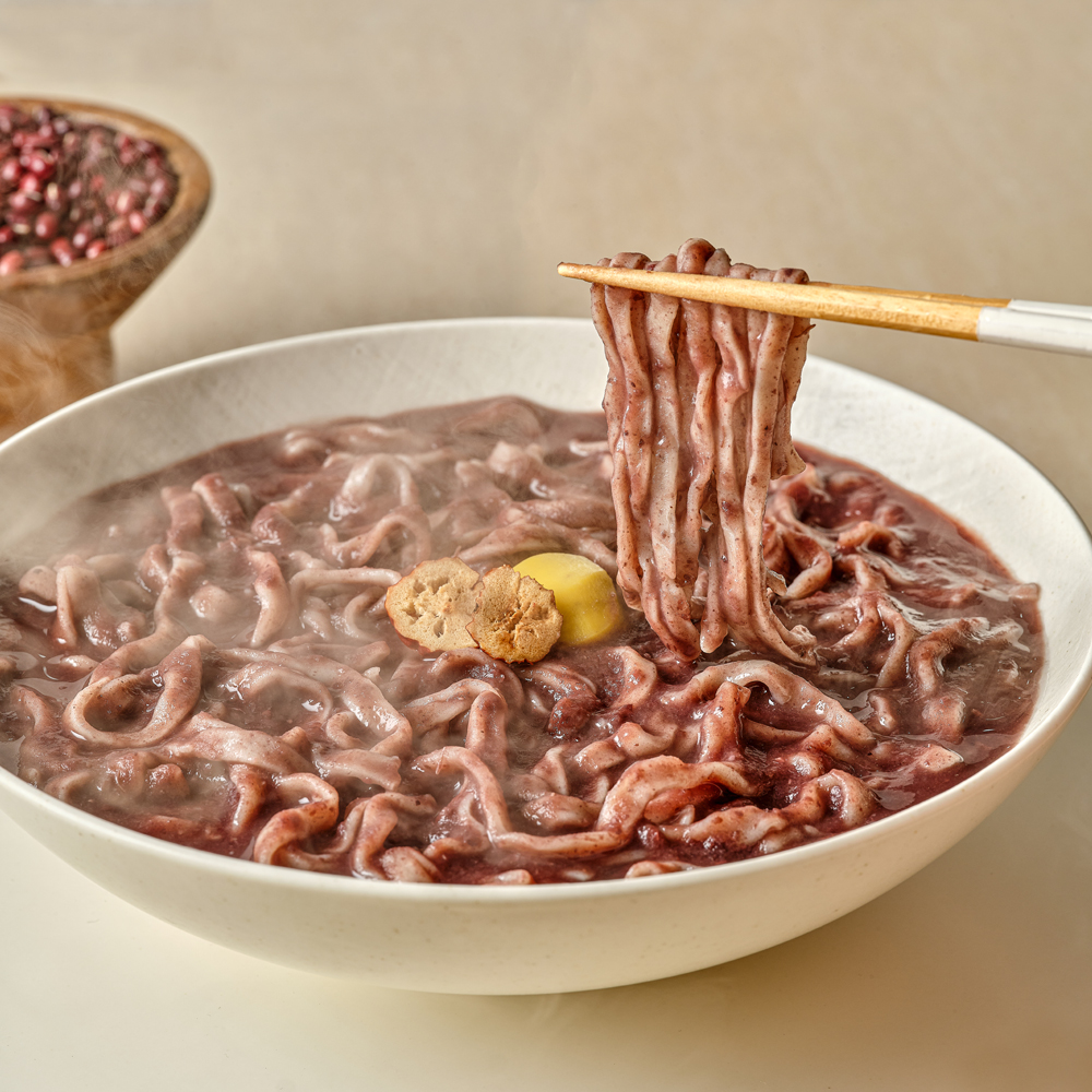 [서울3대팥죽맛집] 팥죽&팥칼국수 선물세트 담꽃3호 국산 팥 무가당 통팥죽