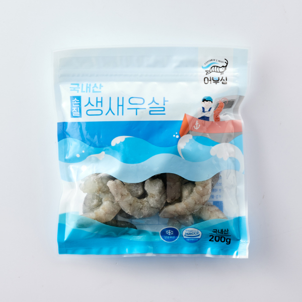 국내산 손질 생새우살 (200g/대)