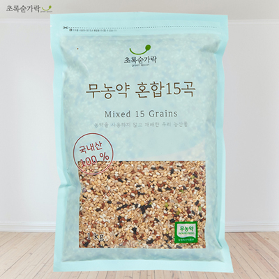 초록숟가락 무농약 혼합 15곡 1kg/3kg 대표이미지 섬네일