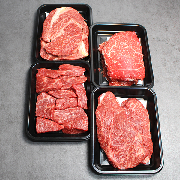 [한성가횡성한우]정품 횡성한우 명품프리미엄 실속세트 7호 1.6kg(등심400g,불고기400g,국거리400g,장조림400g)