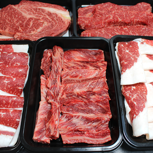 [한성가횡성한우]정품 횡성한우 투뿔등급 구이세트 6호 1kg(등심200g,채끝 200g,갈비살 200g,차돌박이 200g X 2)