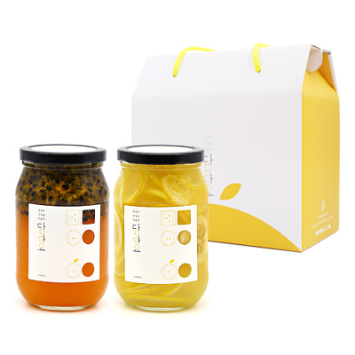 [담아요] 수제청 과일청 2구 선물세트 대표이미지 섬네일