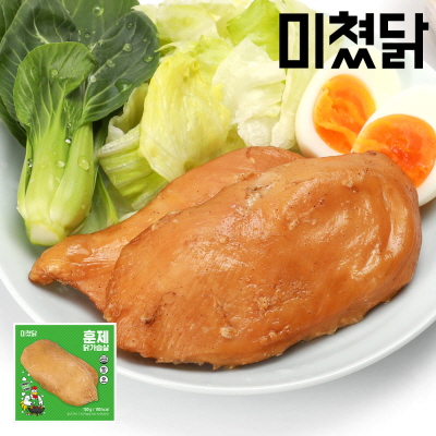 미쳤닭 저염 훈제 닭가슴살 150g 8팩 대표이미지 섬네일