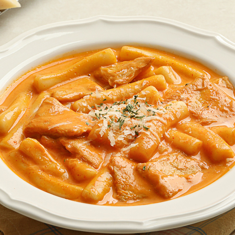 토끼밀 오리지널 즉석 떡볶이 떡+소스*4세트+어묵100g 총 8인분