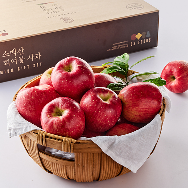 [추석선물 마음전송]GAP소백산희여골사과세트3호(15입, 4kg내외)