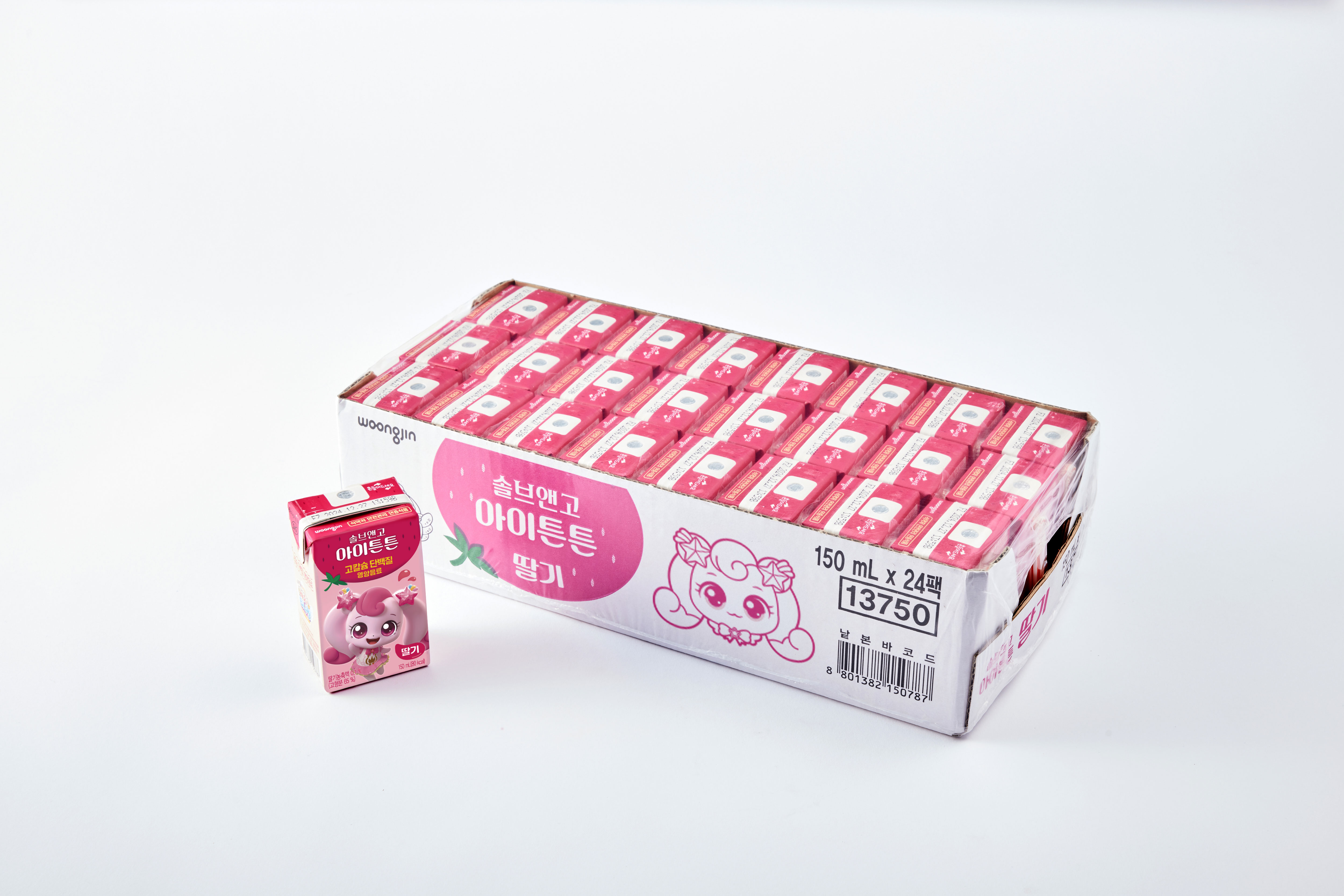 [박스] 캐치! 티니핑 솔브앤고 아이튼튼 딸기 (150mL x 24입)