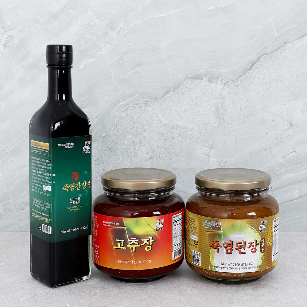 인산죽염 3호 장류 세트 [고추장 간장 된장]