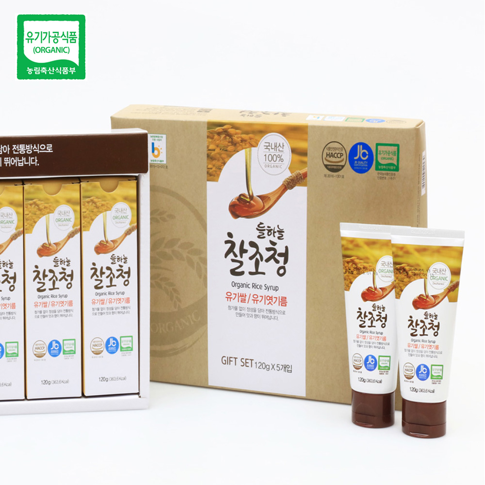 정읍농부의 유기농 찰조정 120g x 5ea 튜브형 유기가공식품 인증