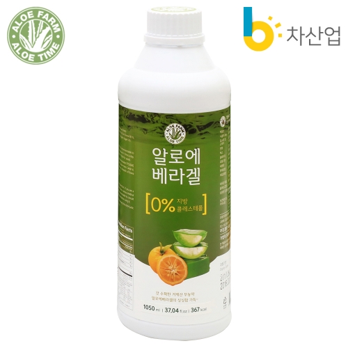 알로에팜 알로에타임 유기농 알로에겔 1050ml (1병/3병/6병)