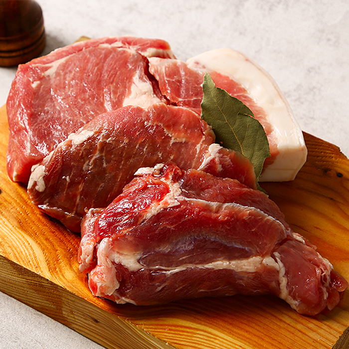 [육즙팡팡] 감칠맛 제주도 흑돼지 돔베고기 500g+500g 2팩(1kg)