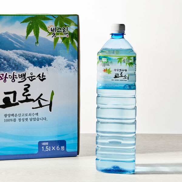 [산지직송배송]광양백운산 고로쇠수액 (1.5L x 6병)