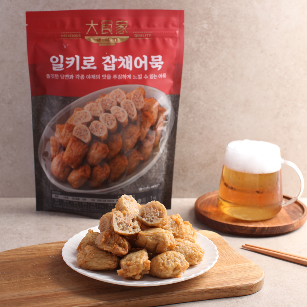 대식가 일키로 잡채어묵, 고추잡채어묵 1kg 2봉 선택 대표이미지 섬네일