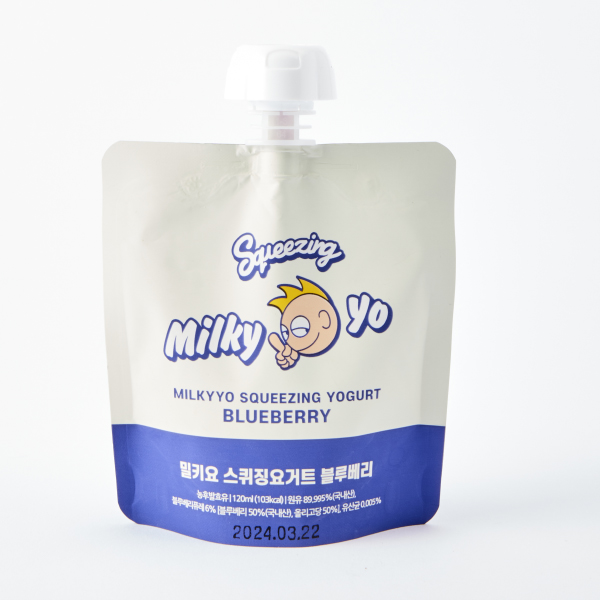 밀키요 스퀴징 요거트 (블루베리, 120ml)